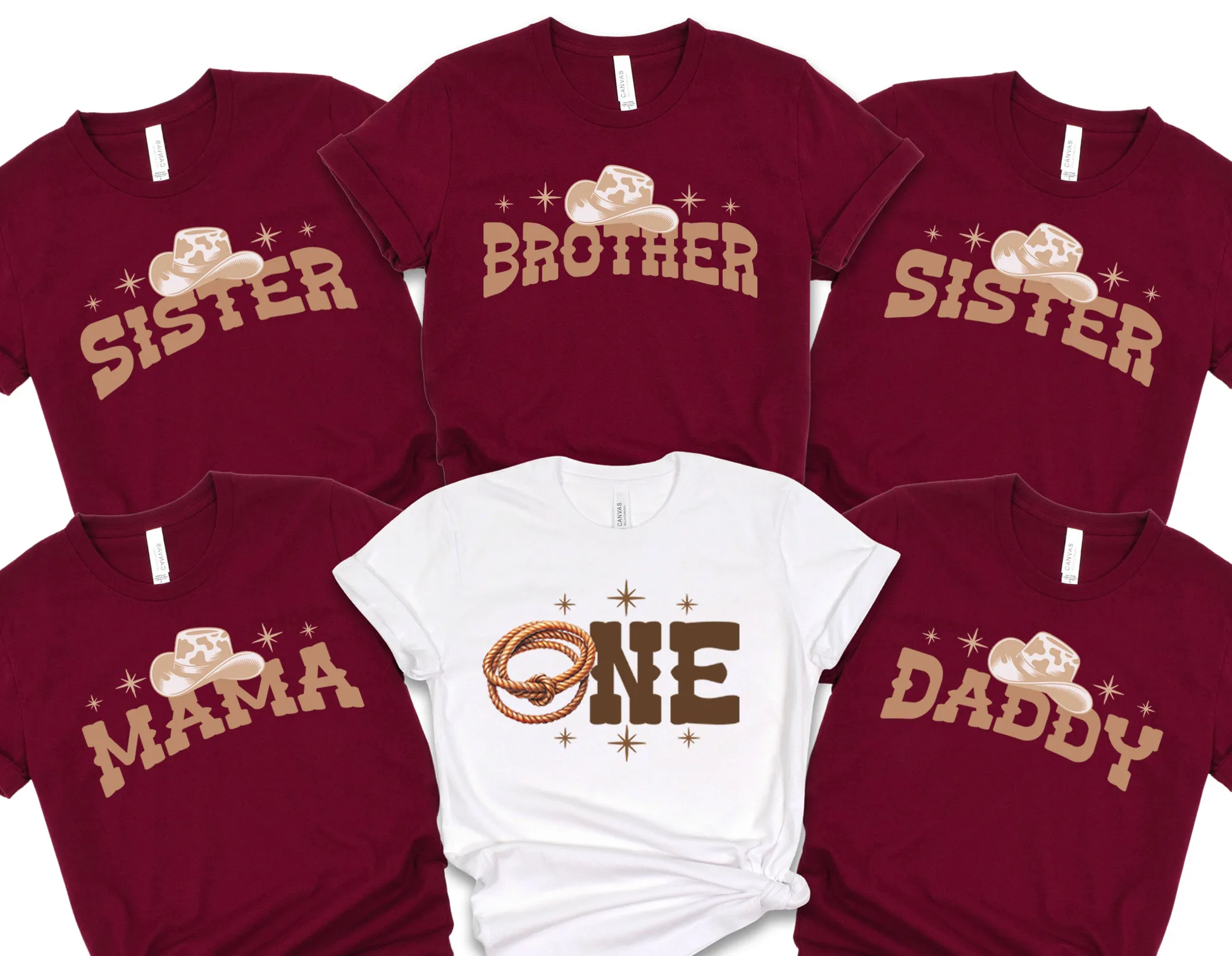 Custom Birthday Rodeo Family Shirt, Cowboy Theme Tee - Personalized Options, Matching Set, Infant-Adult Sizes