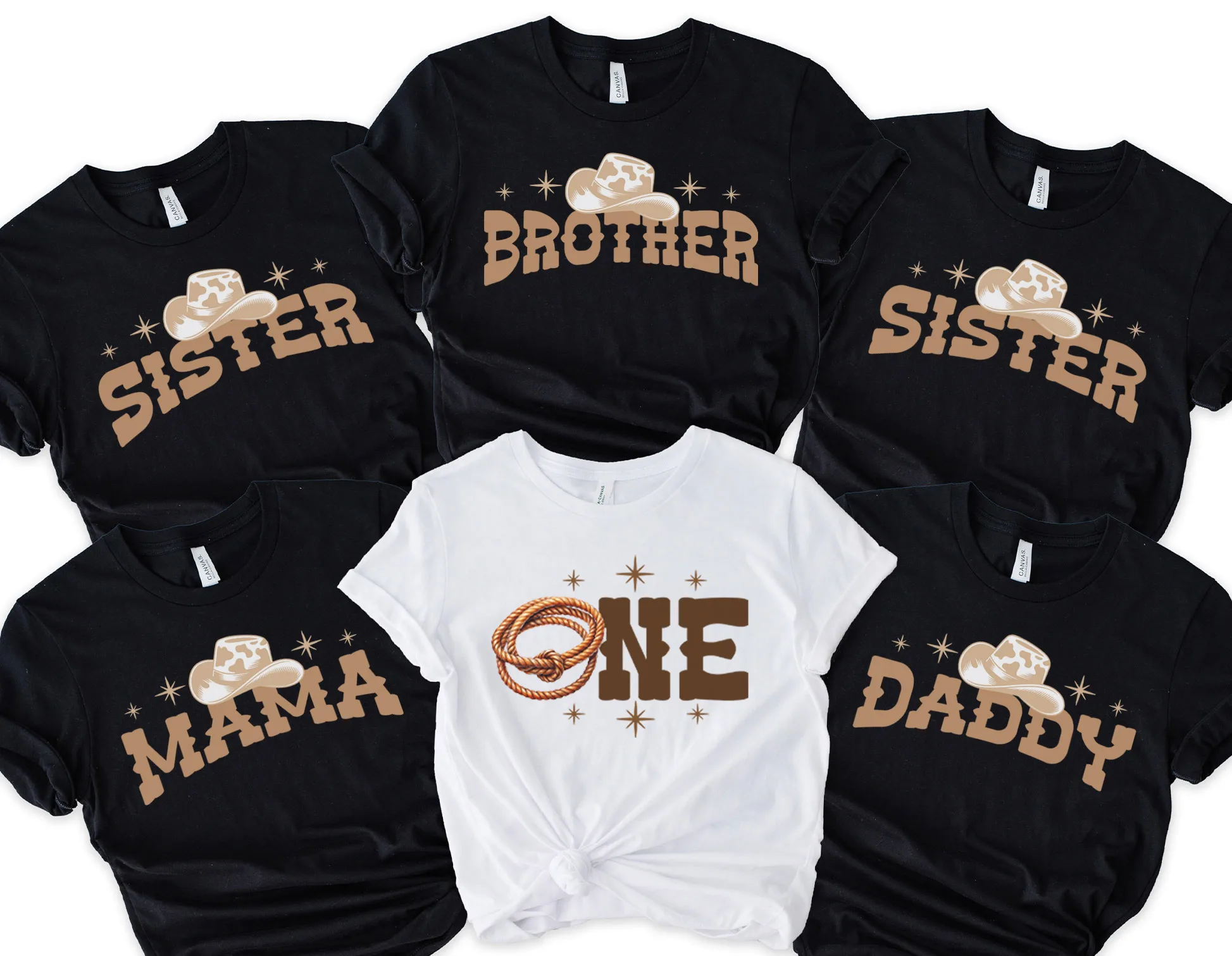 Custom Birthday Rodeo Family Shirt, Cowboy Theme Tee - Personalized Options, Matching Set, Infant-Adult Sizes