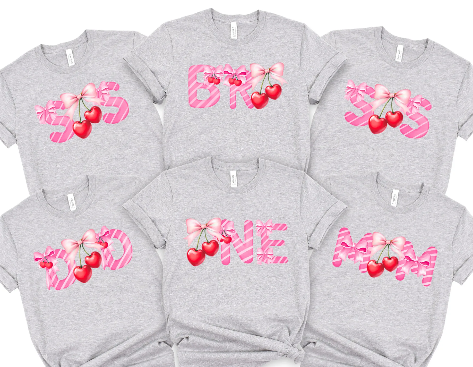 Cherry 1st Birthday, Berry Theme Family Shirt | Matching Mama Dada Tee, Baby To Adult Sizes, Custom