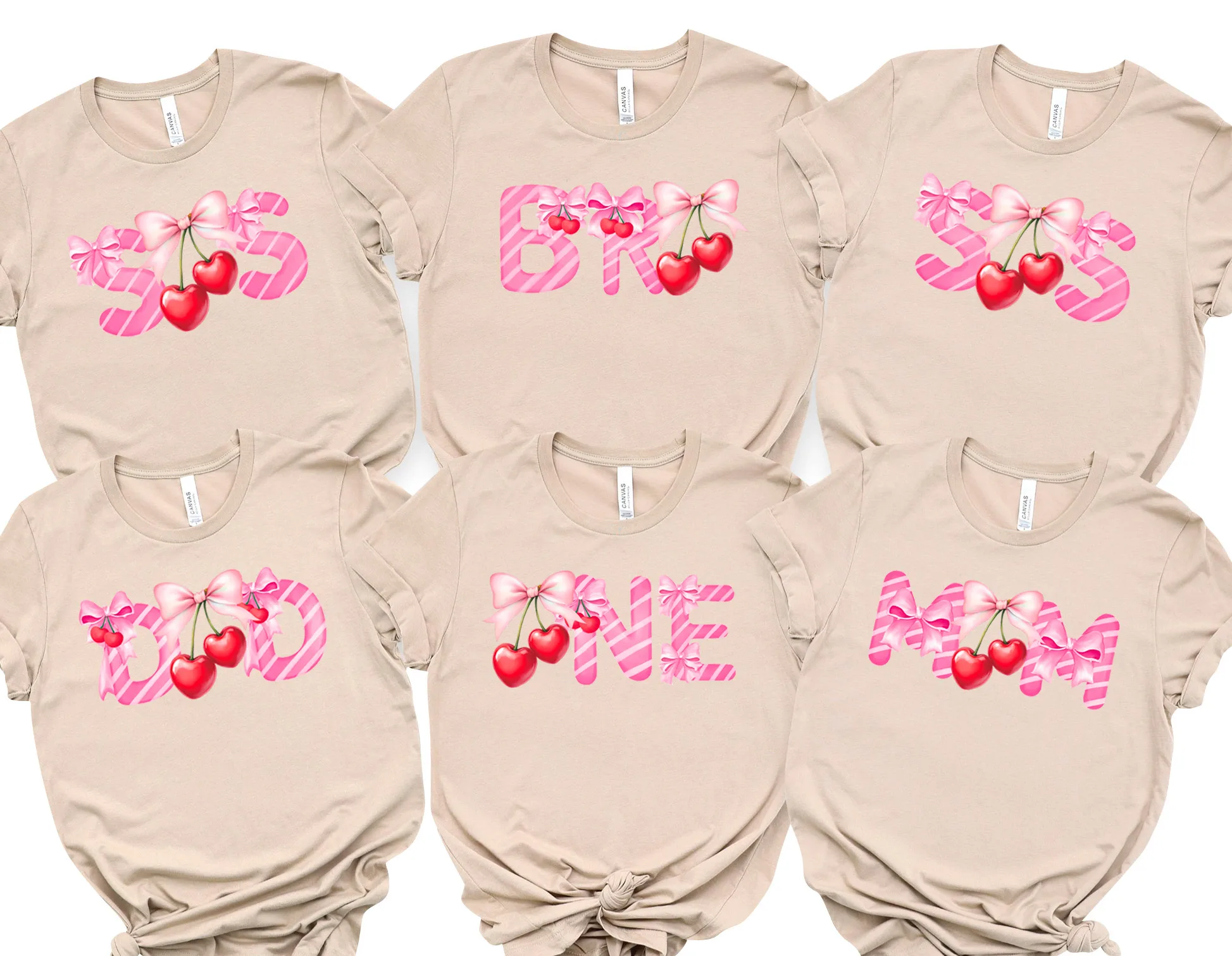 Cherry 1st Birthday, Berry Theme Family Shirt | Matching Mama Dada Tee, Baby To Adult Sizes, Custom
