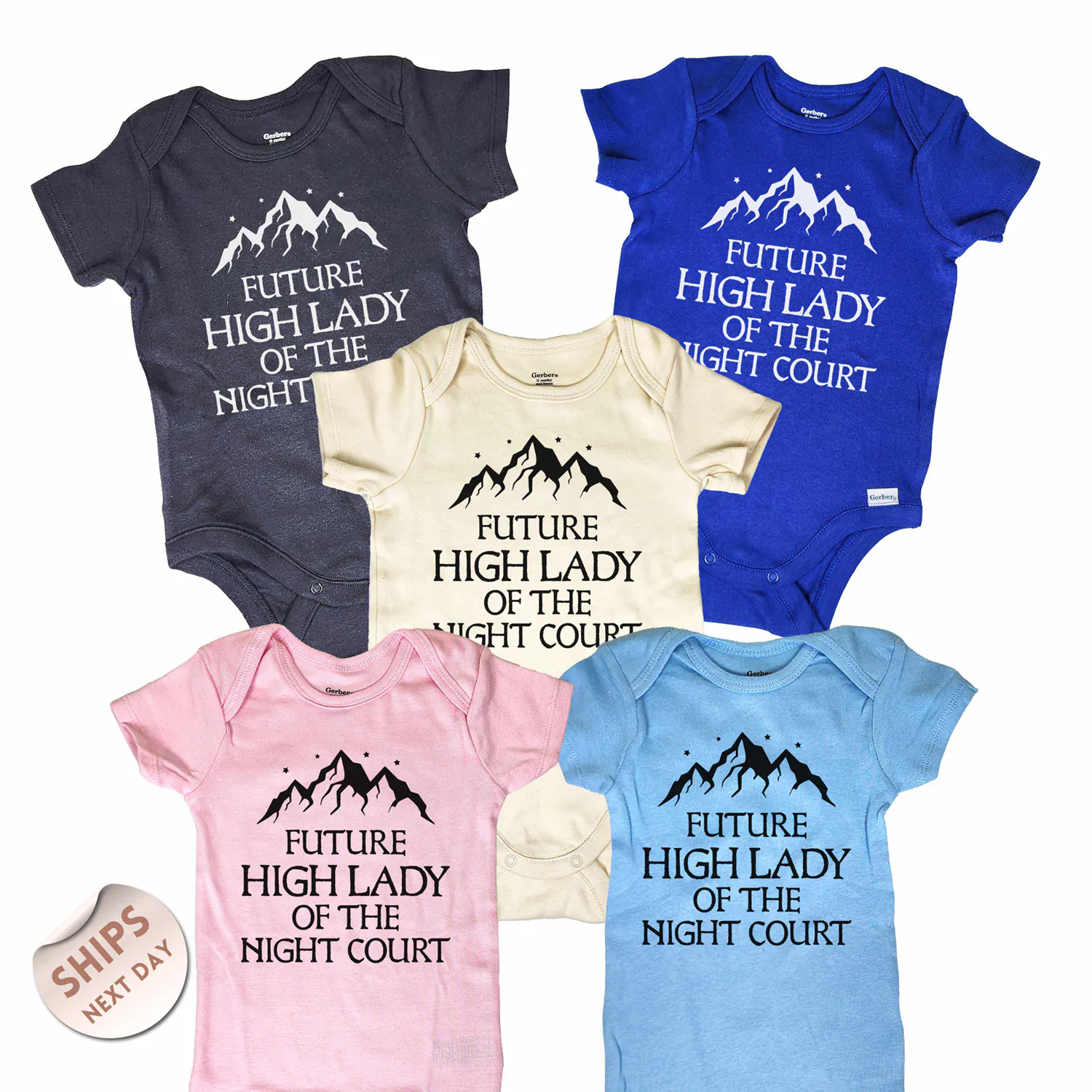 Future High Lady of the Night Court Baby Onesie®and blanket, Bookish Baby Shower gift, idea for Booklover, Baby gift First Edition, 2001237

