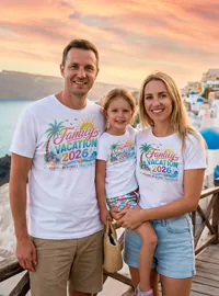 Family Trip and Travel Matching Shirts